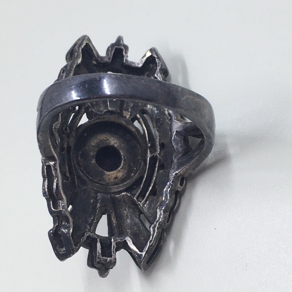 Sterling & Marcasite Ring - Picture 6 of 6